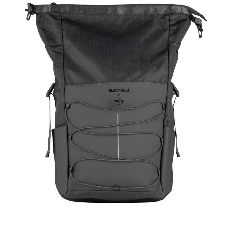 Rucksack Trondheim Windsor Grau, Farbe: grau, Marke: Blackbeat, EAN: 4066727006455, Abmessungen in cm: 26.5x42x13, Bild 4 von 6