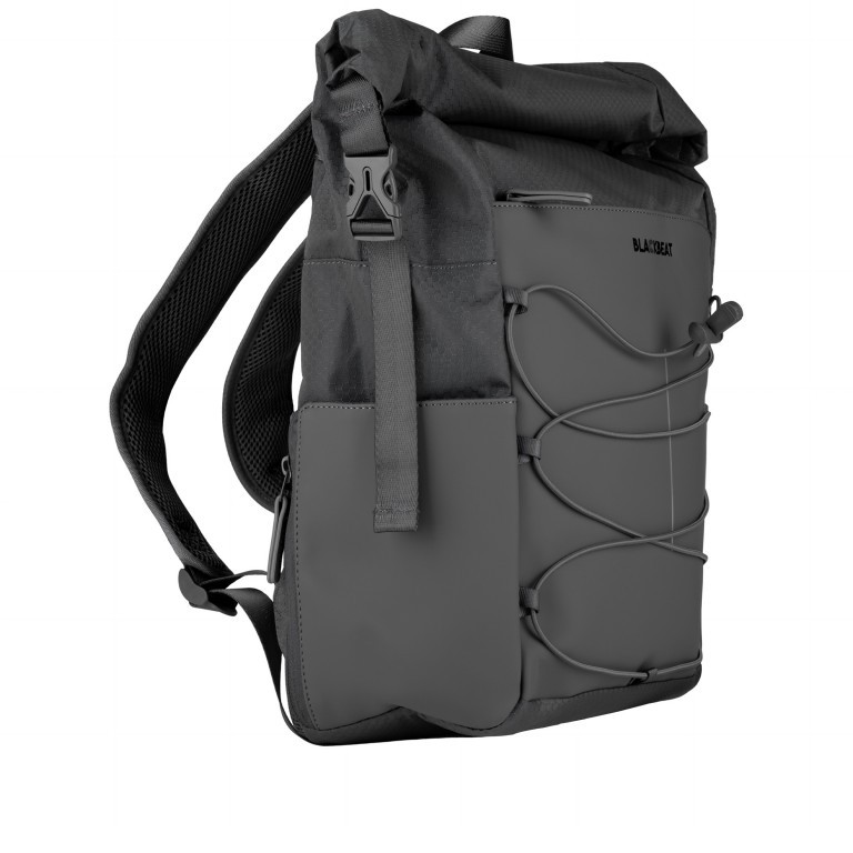 Rucksack Trondheim Windsor Grau, Farbe: grau, Marke: Blackbeat, EAN: 4066727006455, Abmessungen in cm: 26.5x42x13, Bild 2 von 6