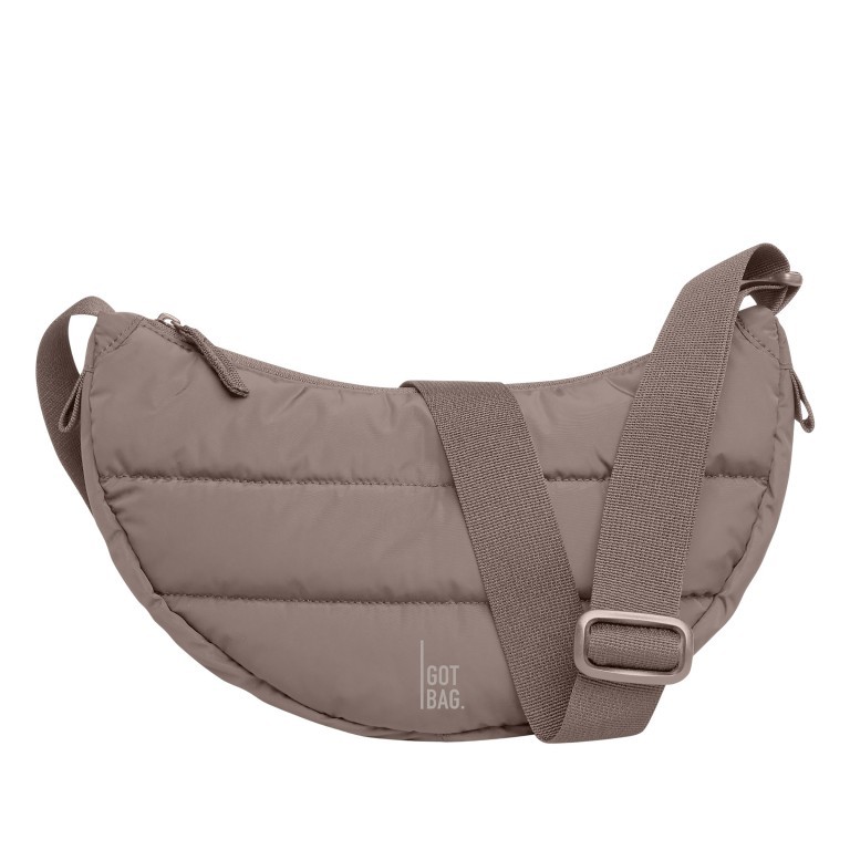 Beuteltasche Puffer Moon Bag Small Monochrome Oyster, Farbe: taupe/khaki, Marke: Got Bag, EAN: 4262457050229, Abmessungen in cm: 32x18x9, Bild 1 von 7