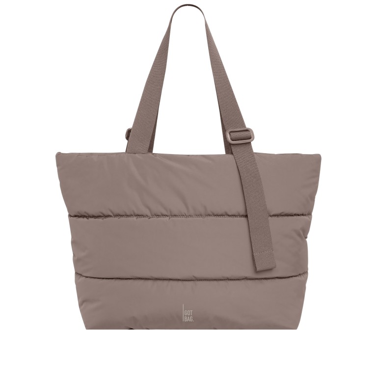 Shopper Puffer Tote Bag Monochrome Oyster, Farbe: taupe/khaki, Marke: Got Bag, EAN: 4260483885242, Abmessungen in cm: 51x34x14, Bild 1 von 8