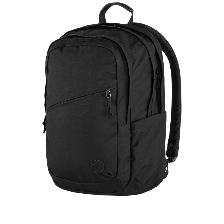 Rucksack Räven mit Laptopfach 15 Zoll Volumen 28 Liter Black Black, Farbe: schwarz, Marke: Fjällräven, EAN: 7323451102240, Abmessungen in cm: 36x47x15.5, Bild 2 von 8