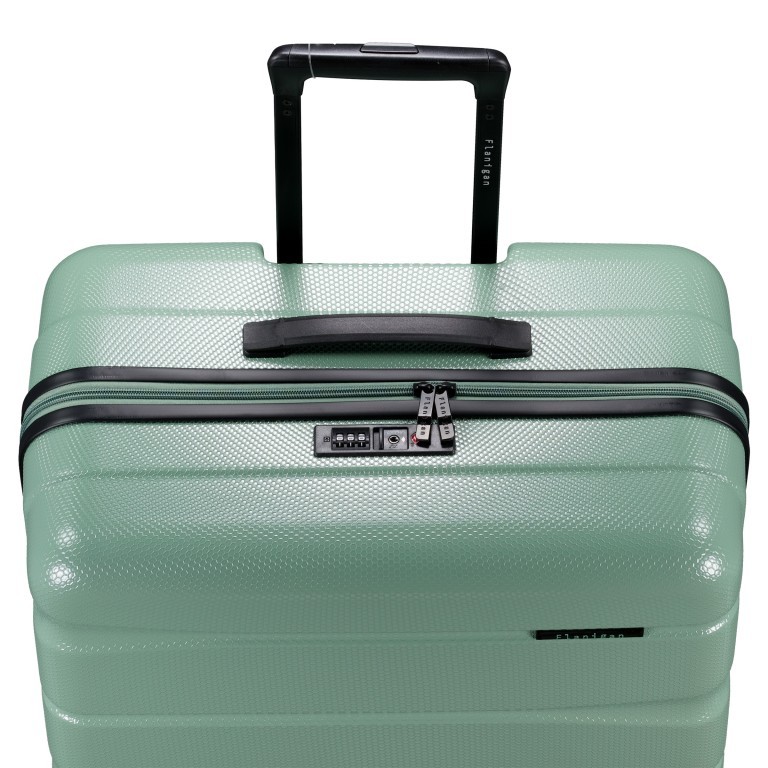 Koffer FLA13 Größe L Light Green, Farbe: grün/oliv, Marke: Flanigan, EAN: 4066727003577, Abmessungen in cm: 51x76x31, Bild 8 von 8
