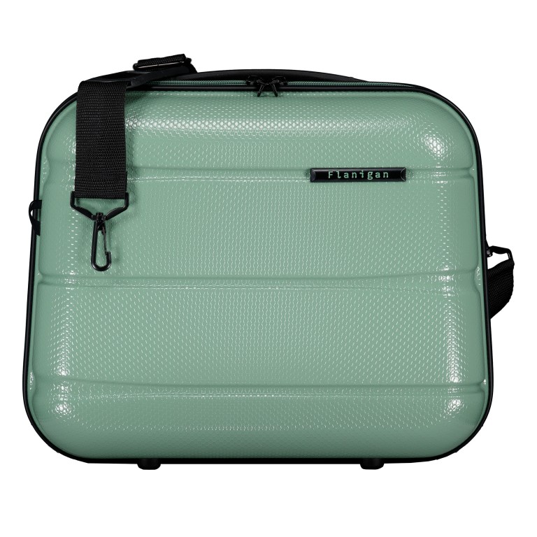 Kosmetikkoffer FLA13 mit Smart Sleeve Light Green, Farbe: grün/oliv, Marke: Flanigan, EAN: 4066727003584, Abmessungen in cm: 36x29x19, Bild 1 von 7