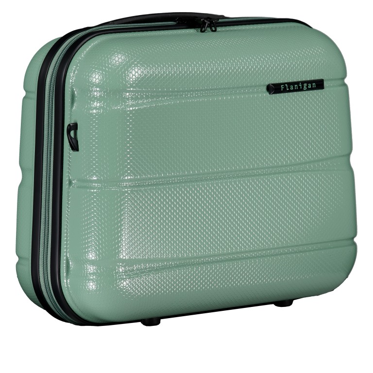 Kosmetikkoffer FLA13 mit Smart Sleeve Light Green, Farbe: grün/oliv, Marke: Flanigan, EAN: 4066727003584, Abmessungen in cm: 36x29x19, Bild 2 von 7