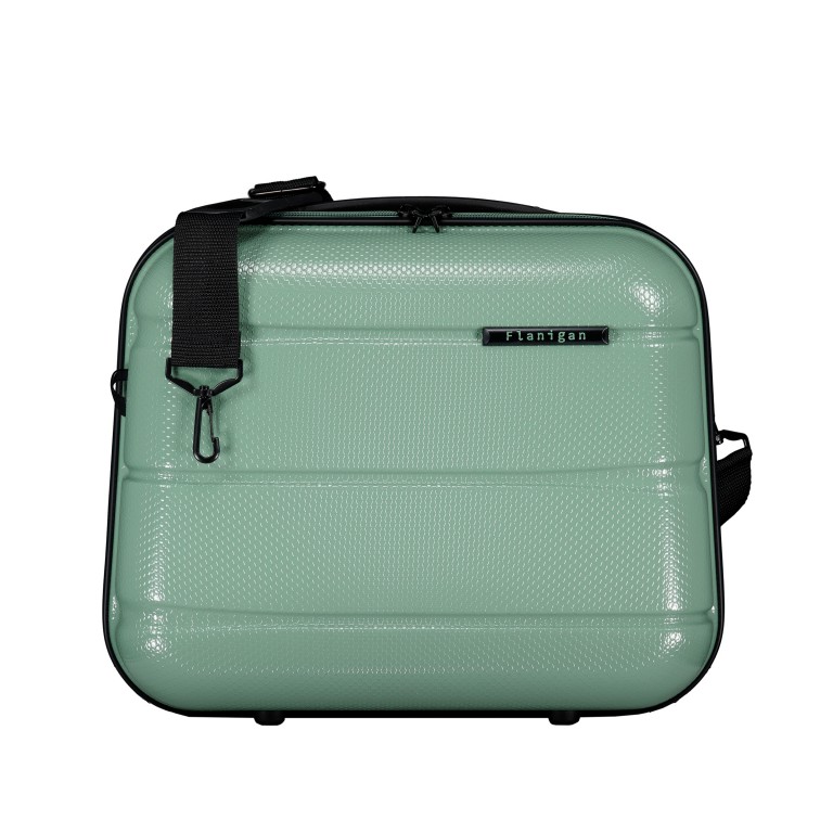 Kosmetikkoffer FLA13 mit Smart Sleeve Light Green, Farbe: grün/oliv, Marke: Flanigan, EAN: 4066727003584, Abmessungen in cm: 36x29x19, Bild 1 von 7