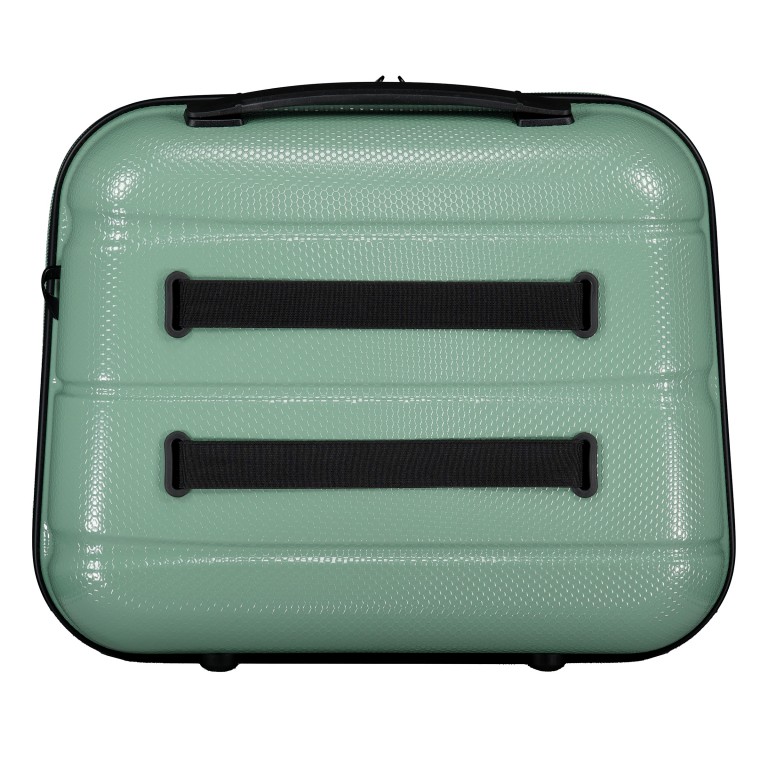 Kosmetikkoffer FLA13 mit Smart Sleeve Light Green, Farbe: grün/oliv, Marke: Flanigan, EAN: 4066727003584, Abmessungen in cm: 36x29x19, Bild 3 von 7