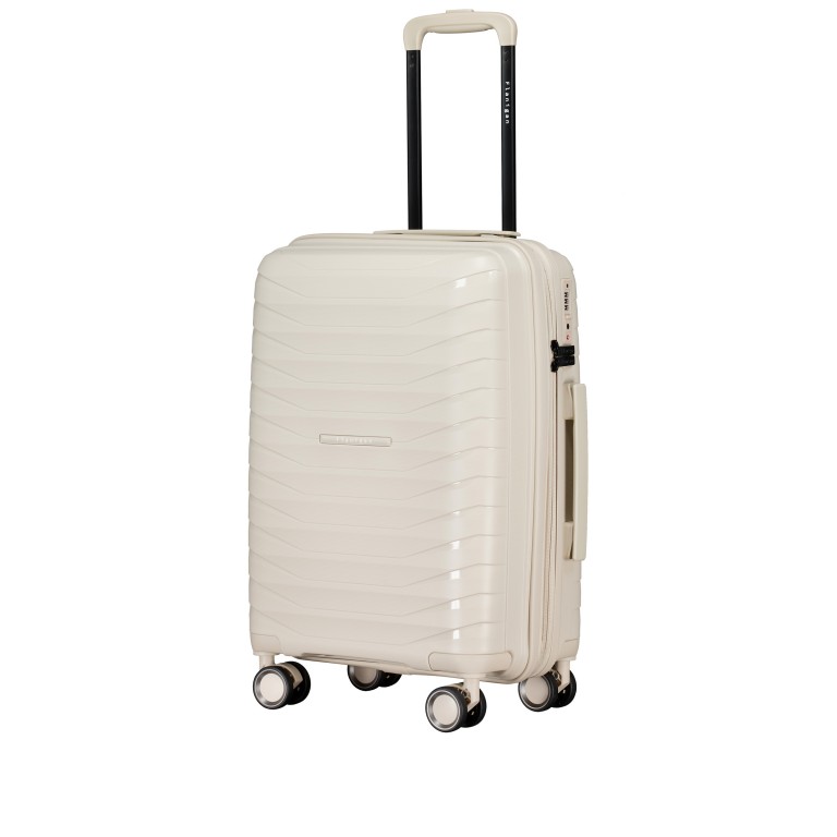 Koffer FLP15 erweiterbar Größe S Beige, Farbe: beige, Marke: Flanigan, EAN: 4066727003591, Abmessungen in cm: 40x55x22, Bild 2 von 12