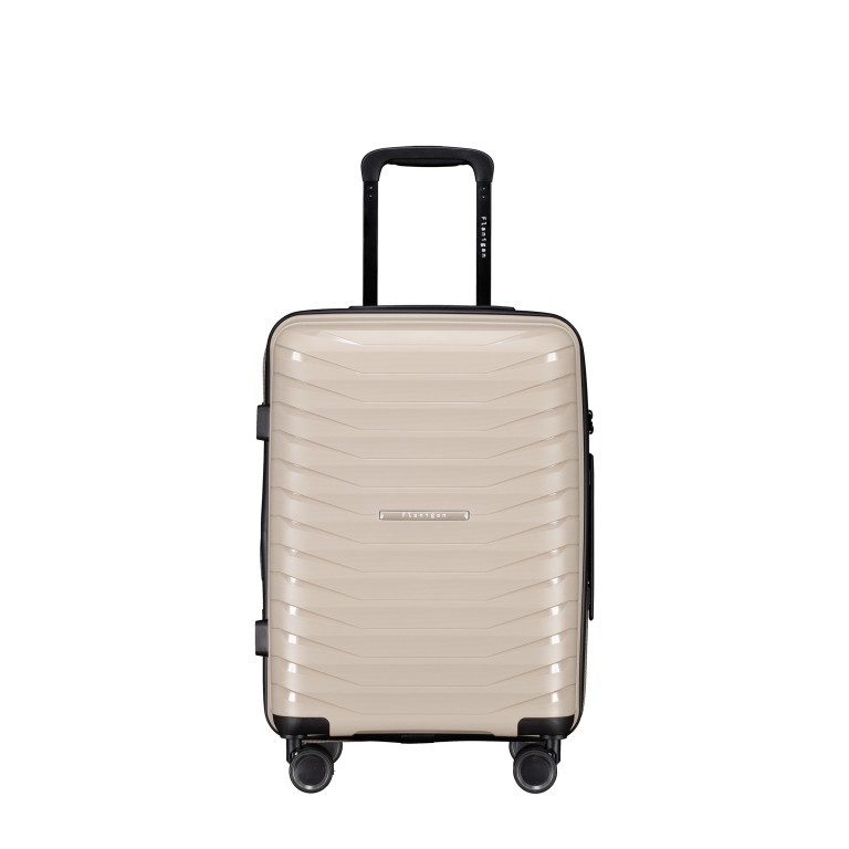 Koffer FLP15 erweiterbar Größe S Beige, Farbe: beige, Marke: Flanigan, EAN: 4066727003591, Abmessungen in cm: 40x55x22, Bild 1 von 12