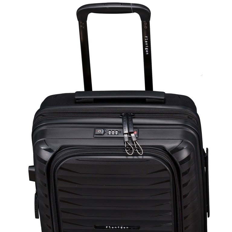 Business-Trolley FLP15 erweiterbar Größe S Black, Farbe: schwarz, Marke: Flanigan, EAN: 4066727003621, Abmessungen in cm: 40x55x25, Bild 9 von 10
