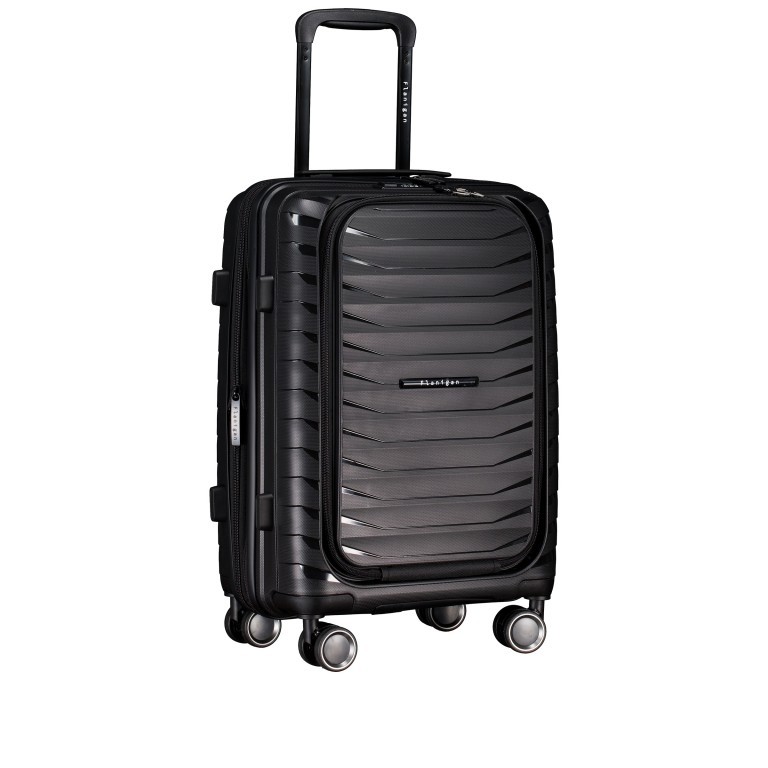 Business-Trolley FLP15 erweiterbar Größe S Black, Farbe: schwarz, Marke: Flanigan, EAN: 4066727003621, Abmessungen in cm: 40x55x25, Bild 2 von 10