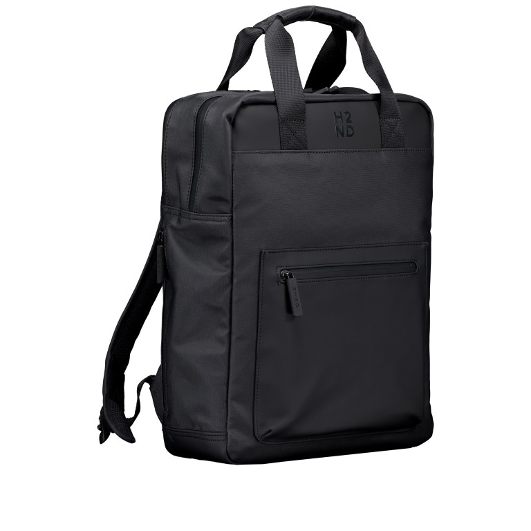 Rucksack City-Lights Hamburg XL CL-12696 Dark Ash, Farbe: anthrazit, Marke: Harbour 2nd, EAN: 4046478074057, Abmessungen in cm: 29x38x16, Bild 2 von 5