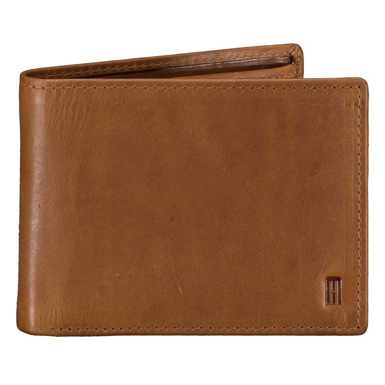 Geldbörse Oil pull up mit RFID-Schutz Cognac, Farbe: cognac, Marke: Hausfelder Manufaktur, EAN: 4065646024168, Abmessungen in cm: 12.5x9.6x2, Bild 1 von 5