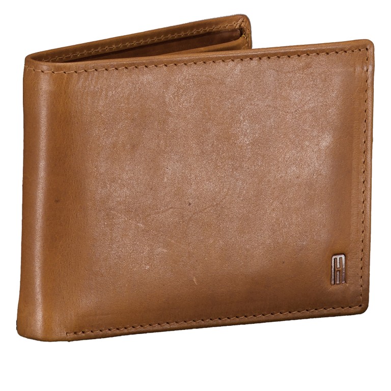 Geldbörse Oil pull up mit RFID-Schutz Cognac, Farbe: cognac, Marke: Hausfelder Manufaktur, EAN: 4065646024168, Abmessungen in cm: 12.5x9.6x2, Bild 2 von 5