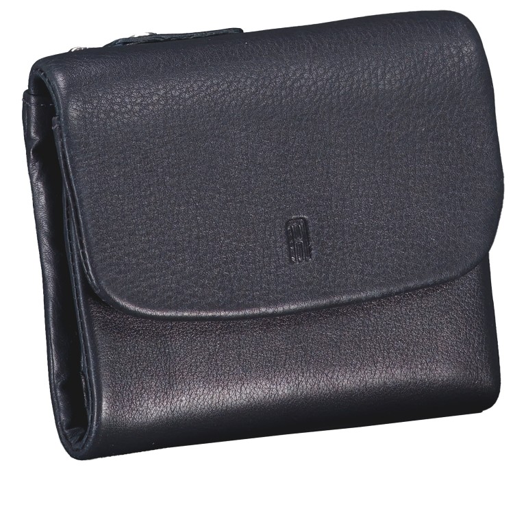 Geldbörse Nappa mit RFID-Schutz Dark Blue, Farbe: blau/petrol, Marke: Hausfelder Manufaktur, EAN: 4065646024199, Abmessungen in cm: 11.5x9.2x2.5, Bild 2 von 5