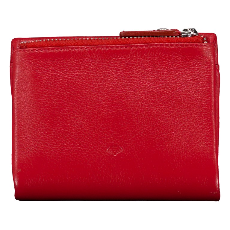 Geldbörse Nappa mit RFID-Schutz Red, Farbe: rot/weinrot, Marke: Hausfelder Manufaktur, EAN: 4065646024205, Abmessungen in cm: 11.5x9.2x2.5, Bild 3 von 5