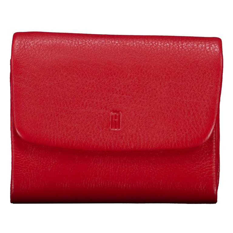 Geldbörse Nappa mit RFID-Schutz Red, Farbe: rot/weinrot, Marke: Hausfelder Manufaktur, EAN: 4065646024205, Abmessungen in cm: 11.5x9.2x2.5, Bild 1 von 5
