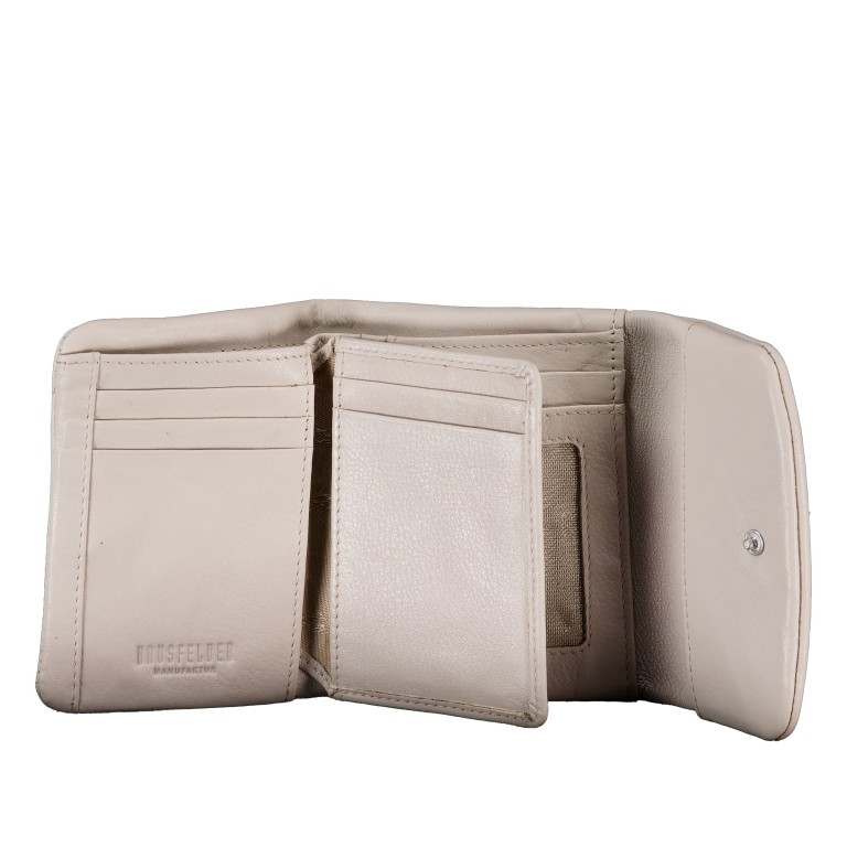 Geldbörse Nappa mit RFID-Schutz Light Beige, Farbe: beige, Marke: Hausfelder Manufaktur, EAN: 4065646024229, Abmessungen in cm: 11.5x9.2x2.5, Bild 5 von 5