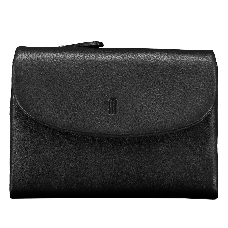 Geldbörse Nappa mit RFID-Schutz Black, Farbe: schwarz, Marke: Hausfelder Manufaktur, EAN: 4065646024236, Abmessungen in cm: 13.5x9.7x2.7, Bild 1 von 4