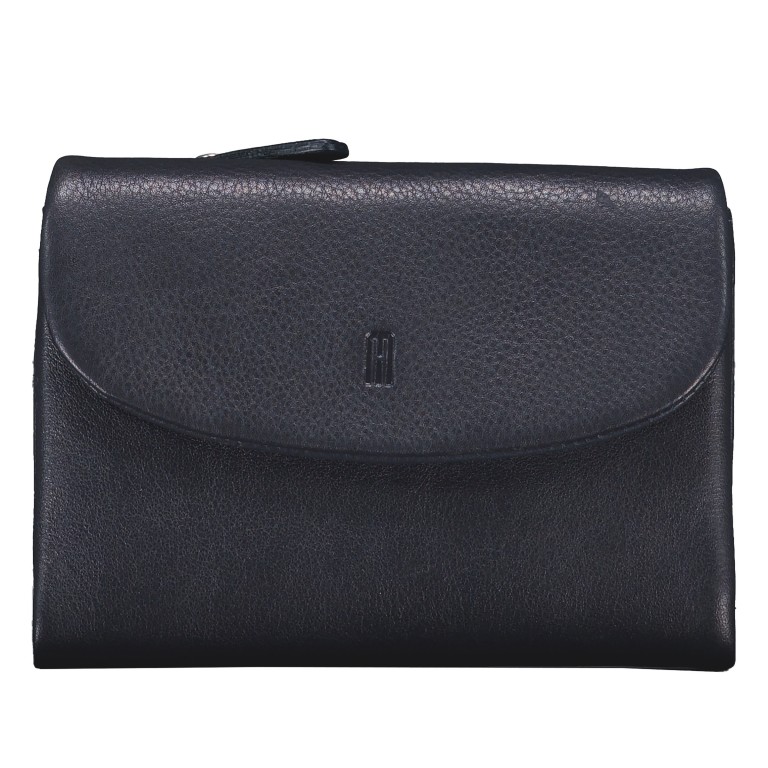 Geldbörse Nappa mit RFID-Schutz Dark Blue, Farbe: blau/petrol, Marke: Hausfelder Manufaktur, EAN: 4065646024243, Abmessungen in cm: 13.5x9.7x2.7, Bild 1 von 4