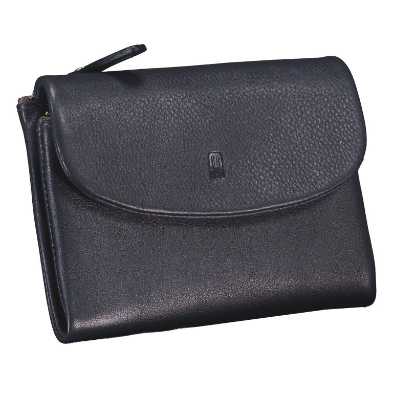 Geldbörse Nappa mit RFID-Schutz Dark Blue, Farbe: blau/petrol, Marke: Hausfelder Manufaktur, EAN: 4065646024243, Abmessungen in cm: 13.5x9.7x2.7, Bild 2 von 4