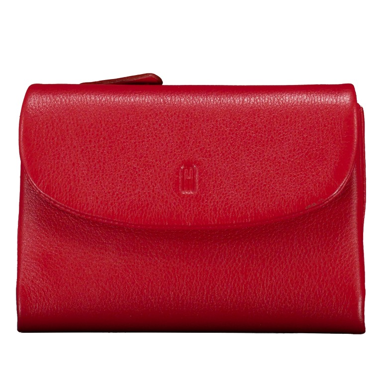 Geldbörse Nappa mit RFID-Schutz Red, Farbe: rot/weinrot, Marke: Hausfelder Manufaktur, EAN: 4065646024250, Abmessungen in cm: 13.5x9.7x2.7, Bild 1 von 4