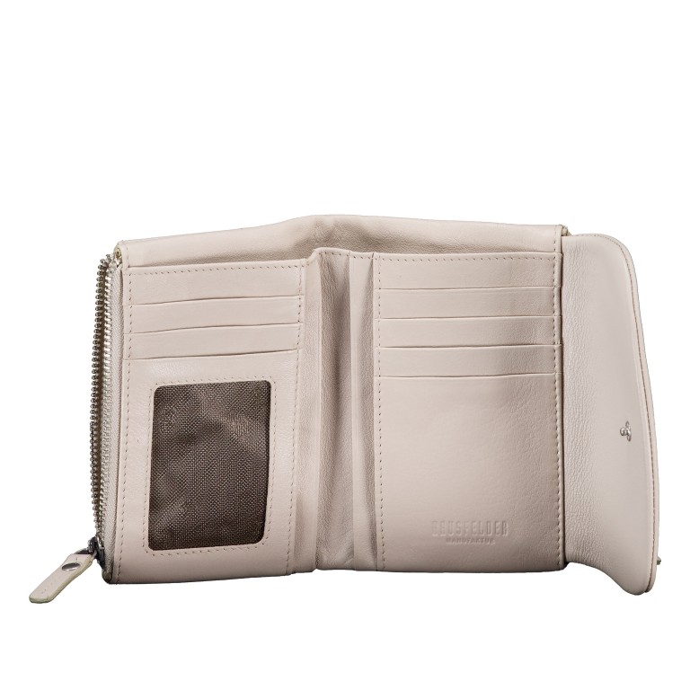 Geldbörse Nappa mit RFID-Schutz Light Beige, Farbe: beige, Marke: Hausfelder Manufaktur, EAN: 4065646024274, Abmessungen in cm: 13.5x9.7x2.7, Bild 4 von 4