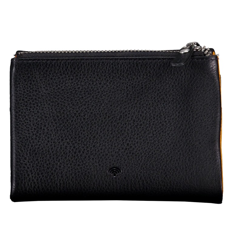 Geldbörse Nappa mit RFID-Schutz Black Multi, Farbe: schwarz, Marke: Hausfelder Manufaktur, EAN: 4065646024267, Abmessungen in cm: 13.5x9.7x2.7, Bild 3 von 4