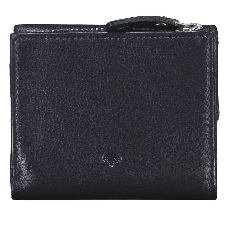 Geldbörse Nappa mit RFID-Schutz Dark Blue, Farbe: blau/petrol, Marke: Hausfelder Manufaktur, EAN: 4065646024298, Abmessungen in cm: 9.8x8.5x3, Bild 3 von 5
