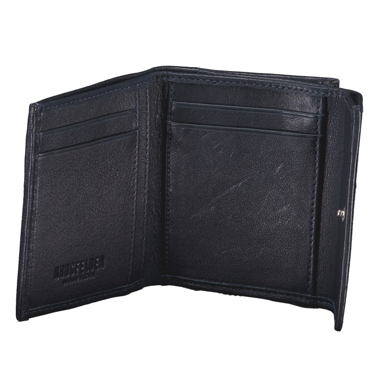 Geldbörse Nappa mit RFID-Schutz Dark Blue, Farbe: blau/petrol, Marke: Hausfelder Manufaktur, EAN: 4065646024298, Abmessungen in cm: 9.8x8.5x3, Bild 4 von 5