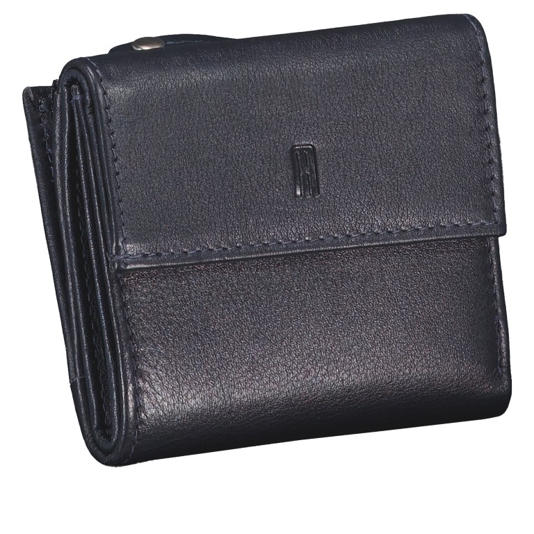 Geldbörse Nappa mit RFID-Schutz Dark Blue, Farbe: blau/petrol, Marke: Hausfelder Manufaktur, EAN: 4065646024298, Abmessungen in cm: 9.8x8.5x3, Bild 2 von 5