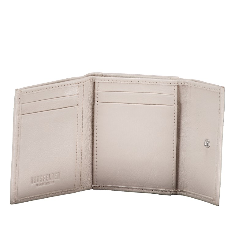 Geldbörse Nappa mit RFID-Schutz Light Beige, Farbe: beige, Marke: Hausfelder Manufaktur, EAN: 4065646024311, Abmessungen in cm: 9.8x8.5x3, Bild 4 von 5