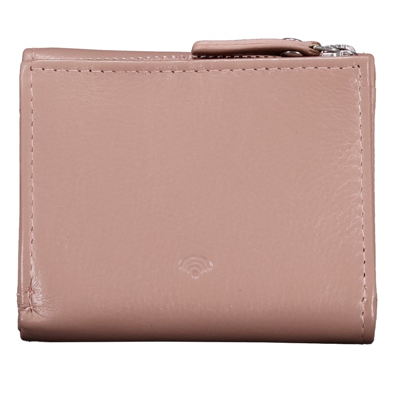 Geldbörse Nappa mit RFID-Schutz Rose, Farbe: rosa/pink, Marke: Hausfelder Manufaktur, EAN: 4065646024328, Abmessungen in cm: 9.8x8.5x3, Bild 3 von 5