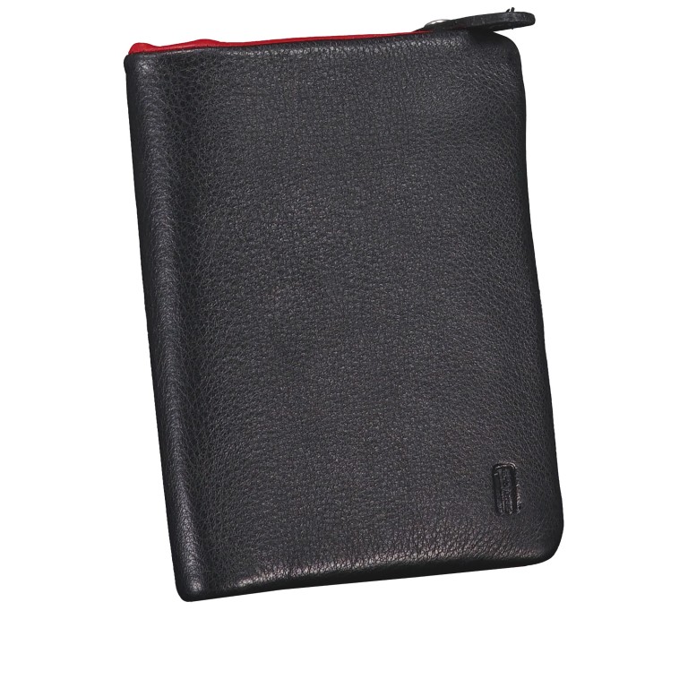Geldbörse Nappa Black Multi, Farbe: schwarz, Marke: Hausfelder Manufaktur, EAN: 4065646024359, Abmessungen in cm: 9.5x11.5x2.5, Bild 2 von 4