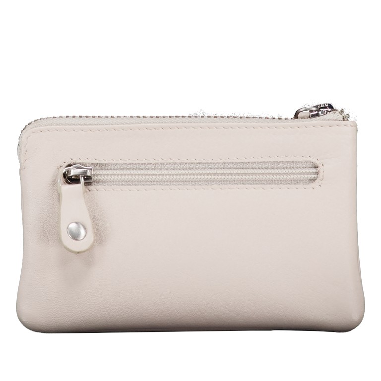 Schlüsseletui Nappa Light Beige, Farbe: beige, Marke: Hausfelder Manufaktur, EAN: 4065646024380, Abmessungen in cm: 12.5x7x1, Bild 3 von 4