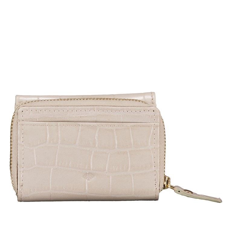Geldbörse Kroko mit RFID-Schutz Light Beige, Farbe: beige, Marke: Hausfelder Manufaktur, EAN: 4065646024441, Abmessungen in cm: 10.2x8x3, Bild 3 von 5