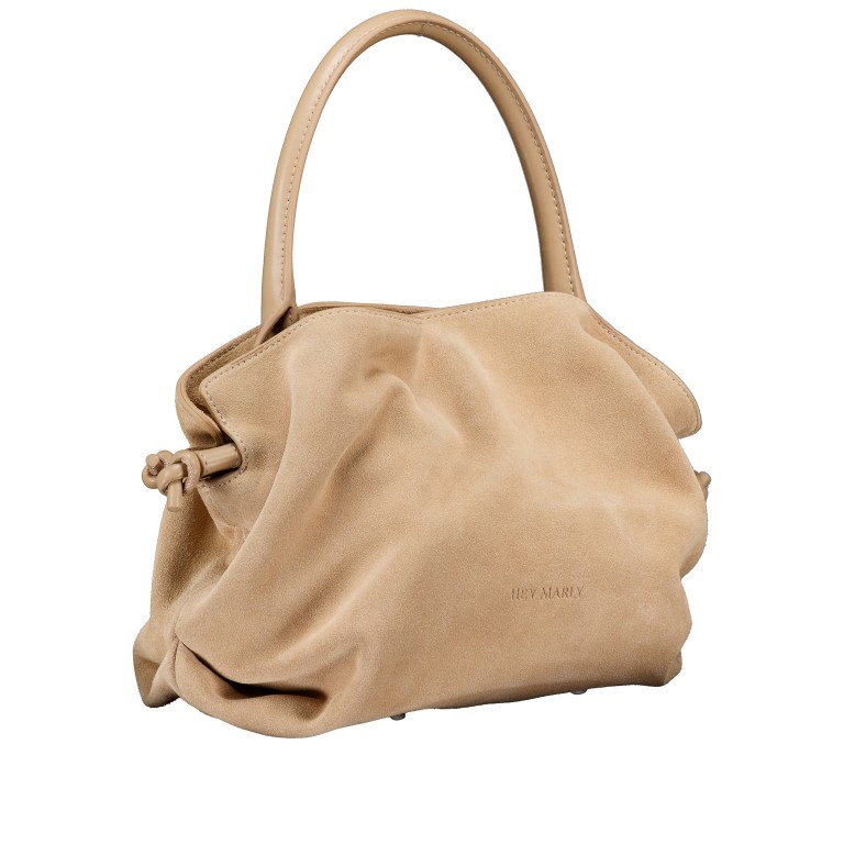 Umhängetasche Cool Companion Suede S Sand, Farbe: beige, Marke: Hey Marly, EAN: 4262459829540, Abmessungen in cm: 28x24x16, Bild 2 von 7