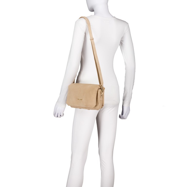Umhängetasche Sassy Sister Suede Sand, Farbe: beige, Marke: Hey Marly, EAN: 4262459829618, Abmessungen in cm: 27x16x9, Bild 4 von 6