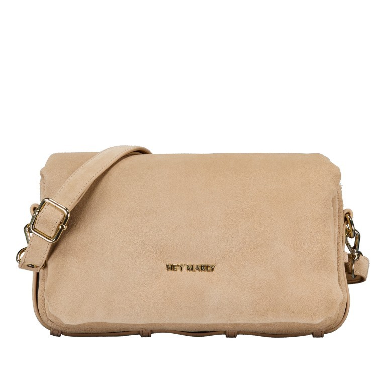 Umhängetasche Sassy Sister Suede Sand, Farbe: beige, Marke: Hey Marly, EAN: 4262459829618, Abmessungen in cm: 27x16x9, Bild 1 von 6