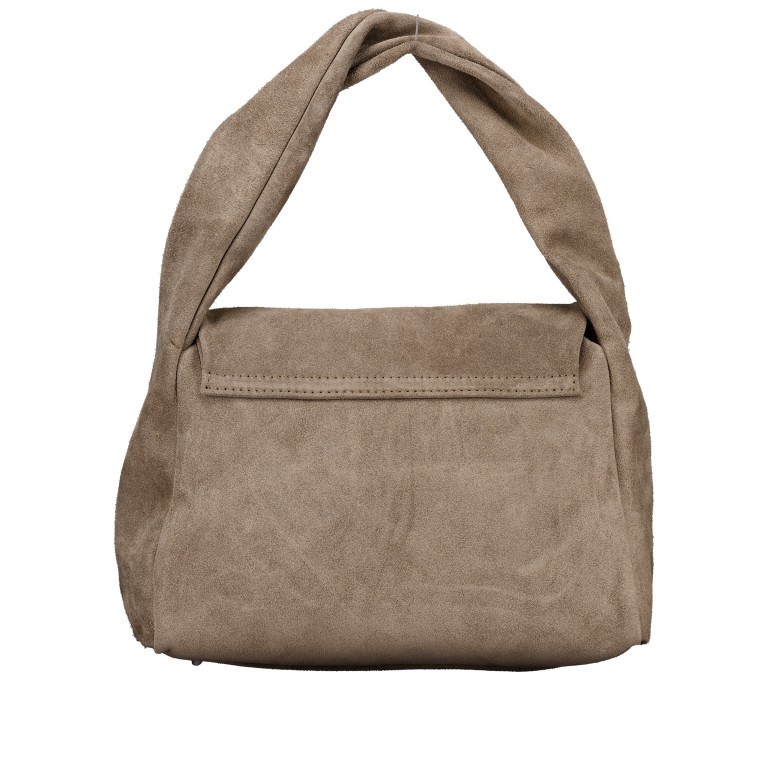 Umhängetasche Velours Taupe, Farbe: taupe/khaki, Marke: Hausfelder Manufaktur, EAN: 4065646025455, Abmessungen in cm: 26x20.5x12.5, Bild 3 von 8