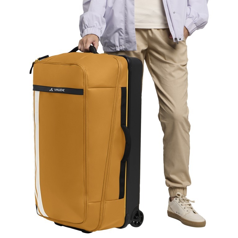 Reisetasche / Trolley Takutea 90 mit Rollen Silt Brown, Farbe: orange, Marke: Vaude, EAN: 4067729050729, Abmessungen in cm: 41x77x35, Bild 6 von 11