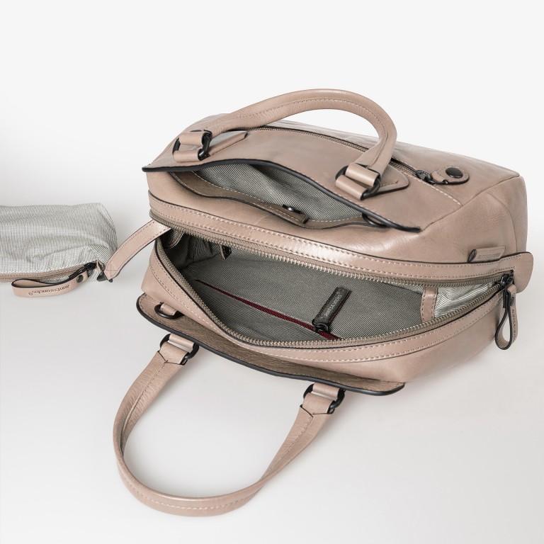 Handtasche Grandma's Luxury Club Mrs. Peanut Brittle Vintage Khaki, Farbe: beige, Marke: Aunts & Uncles, EAN: 4255717204814, Abmessungen in cm: 27.5x20x12.5, Bild 8 von 10