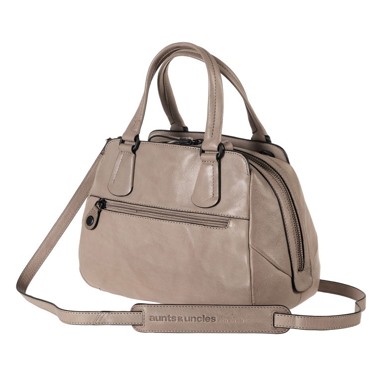 Handtasche Grandma's Luxury Club Mrs. Peanut Brittle Vintage Khaki, Farbe: beige, Marke: Aunts & Uncles, EAN: 4255717204814, Abmessungen in cm: 27.5x20x12.5, Bild 3 von 10