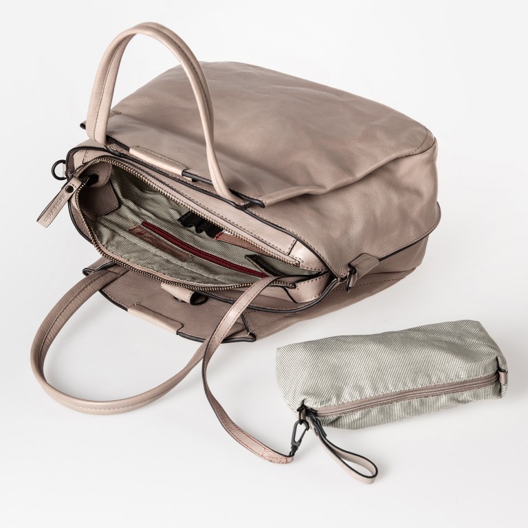 Handtasche Grandma's Luxury Club Mrs. Chiffon Pie Vintage Khaki, Farbe: beige, Marke: Aunts & Uncles, EAN: 4255717204852, Abmessungen in cm: 33x25x12.5, Bild 8 von 12