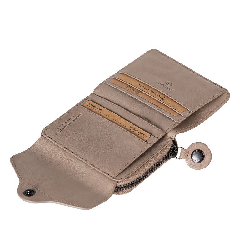 Geldbörse Grandma's Luxury Club Judy mit RFID-Schutz Vintage Khaki, Farbe: beige, Marke: Aunts & Uncles, EAN: 4255717205101, Abmessungen in cm: 10.5x8.5x2.5, Bild 4 von 7