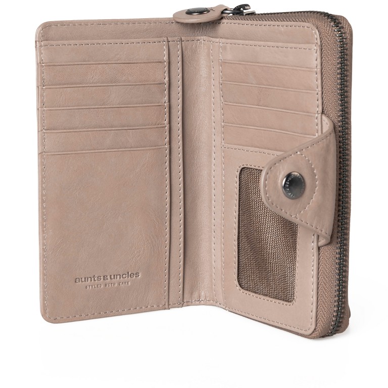 Geldbörse Grandma's Luxury Club Francis mit RFID-Schutz Vintage Khaki, Farbe: beige, Marke: Aunts & Uncles, EAN: 4255717205187, Abmessungen in cm: 15x9.5x2.5, Bild 6 von 7