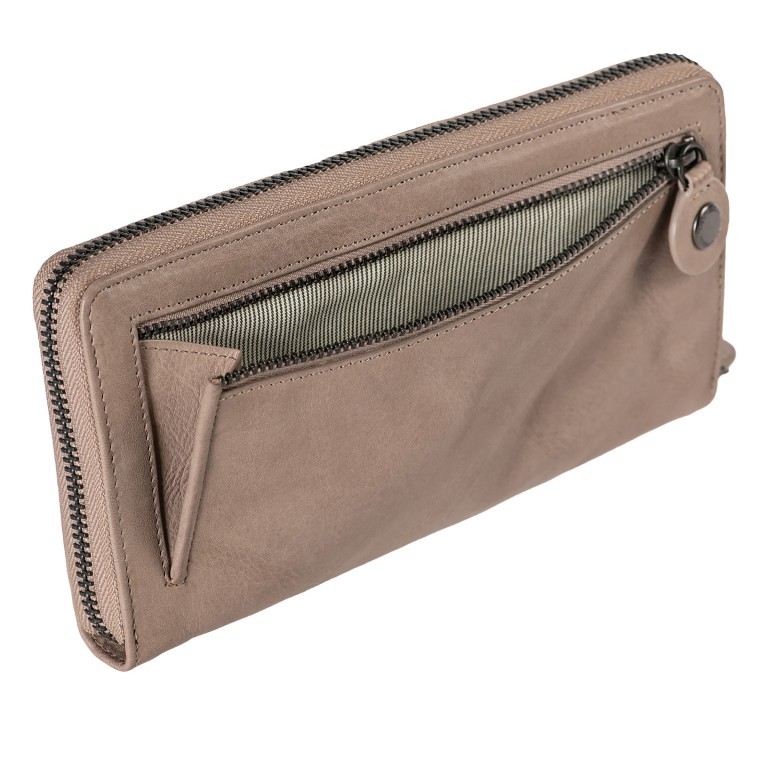 Geldbörse Grandma's Luxury Club Cynthia mit RFID-Schutz Vintage Khaki, Farbe: beige, Marke: Aunts & Uncles, EAN: 4255717205224, Abmessungen in cm: 20x10x2, Bild 6 von 7