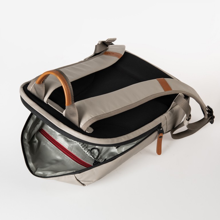 Rucksack Japan Re Kumotsu mit Notebookfach 11 Zoll Driftwood, Farbe: beige, Marke: Aunts & Uncles, EAN: 4255717207167, Abmessungen in cm: 27x39x14, Bild 5 von 10