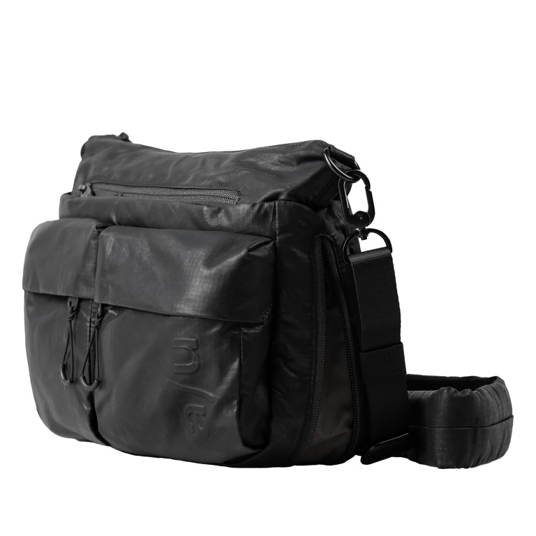 Umhängetasche Japan Re-Lite Mogami erweiterbar Black, Farbe: schwarz, Marke: Aunts & Uncles, EAN: 4255717208256, Abmessungen in cm: 30x20x10, Bild 2 von 7