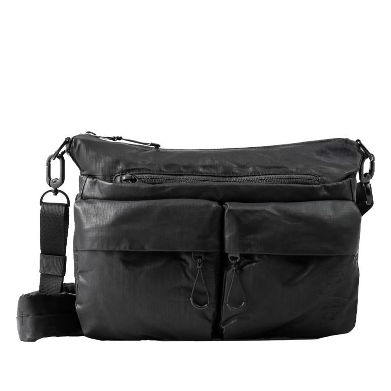 Umhängetasche Japan Re-Lite Mogami erweiterbar Black, Farbe: schwarz, Marke: Aunts & Uncles, EAN: 4255717208256, Abmessungen in cm: 30x20x10, Bild 1 von 7