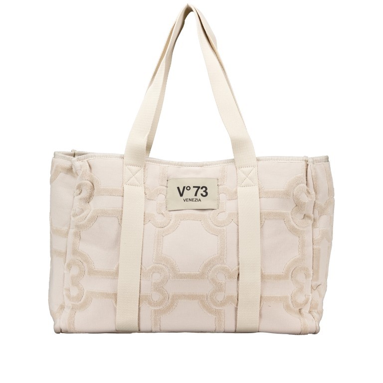 Shopper Amy 73BS8W203.328 Off White, Farbe: beige, Marke: V°73, EAN: 8054942631961, Abmessungen in cm: 44.5x34x12, Bild 1 von 4